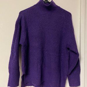 H&M Purple oversized knit sweater